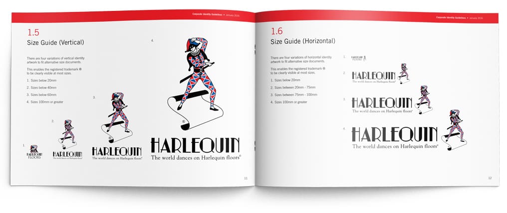 Harlequin Full width brochure - brand guidelines
