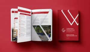 CWG brochure and internal comms designs
