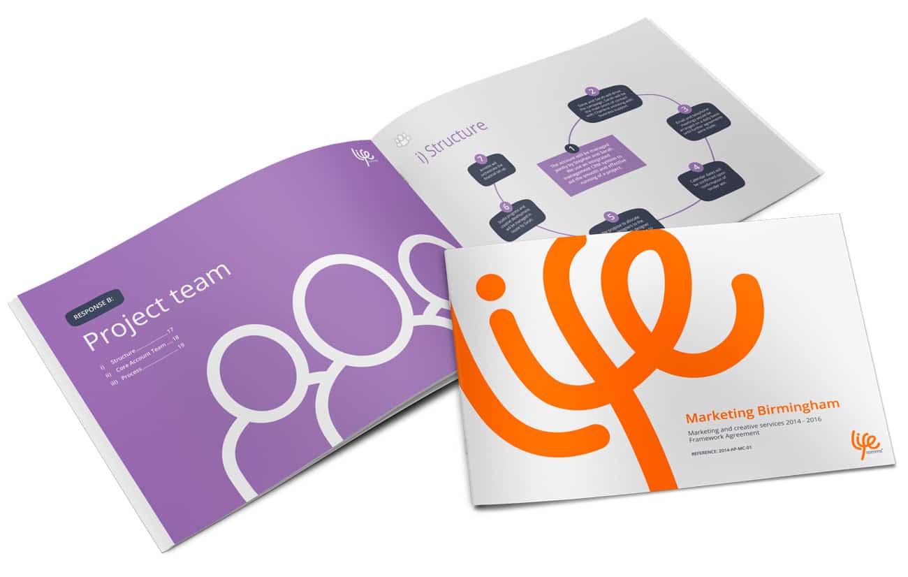 Lifecomms Corporate brochure design