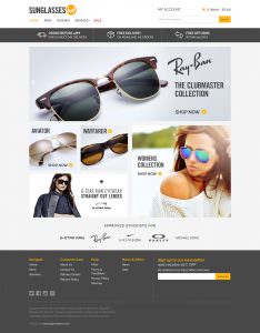 Sunglasses shop website design leigh on sea