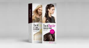 Hothair packaging design for hair extensions